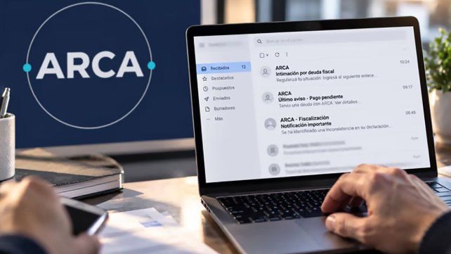 ARCA volvió a poner el foco sobre una modalidad de estafa que busca engañar a contribuyentes mediante correos electrónicos falsos&nbsp;