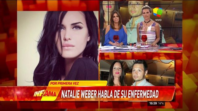 Natalie Weber habló de la lucha para superar su dura enfermedad Natalie Weber habló de la lucha para superar su dura enfermedad