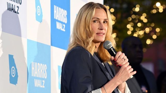 Julia Roberts mostró su compromiso con la campaña presidencial de Kamala Harris poniendo voz a un spot dirigido a las mujeres