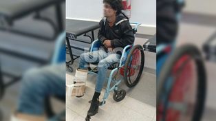 Un ladrón entró a robar a una casa, se peleó con el dueño y se fracturó la pierna al intentar escapar.