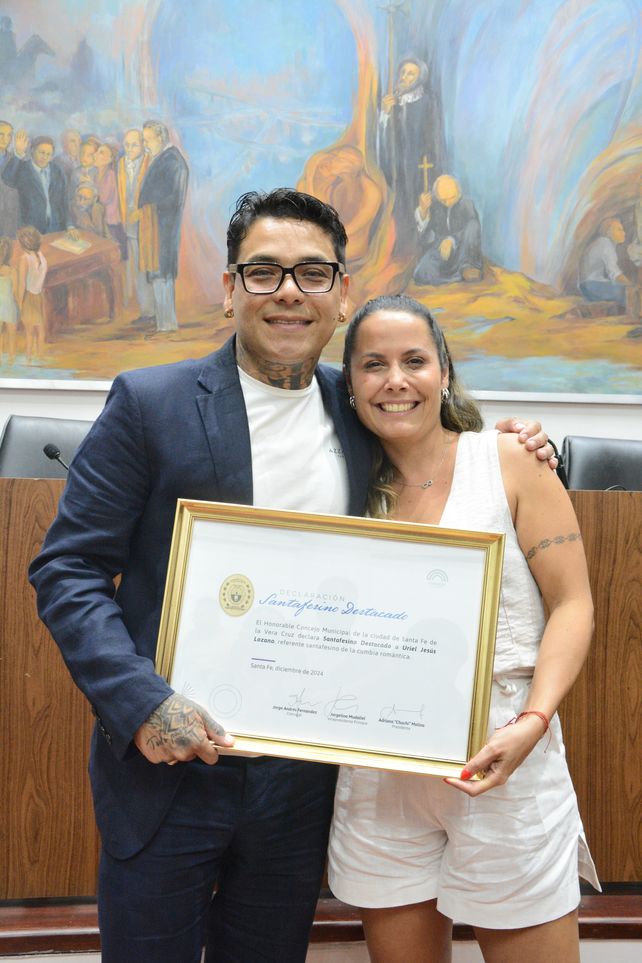 Por iniciativa de Jorgelina Mudallel, Uriel Lozano es Santafesino Destacado
