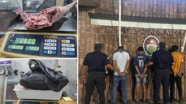 Robo navideño: detenidos en Santa Elena con cordero y hamburguesas.