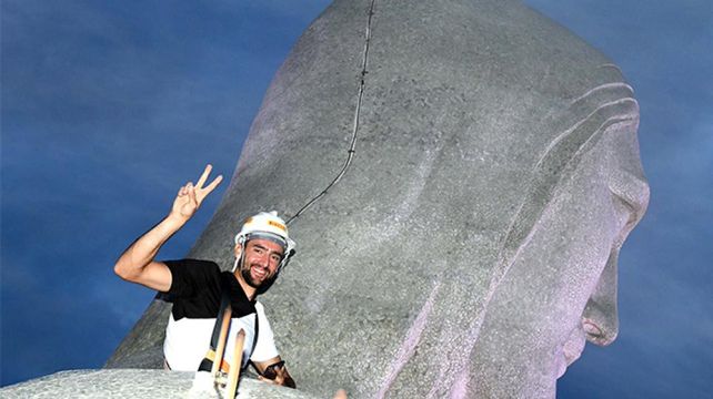Cilic, número 3 del mundo del tenis, se subió al Cristo Redentor
