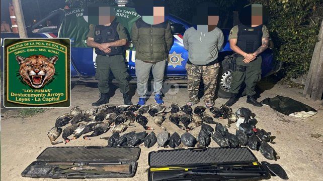 El operativo sucedió en la laguna El Toro