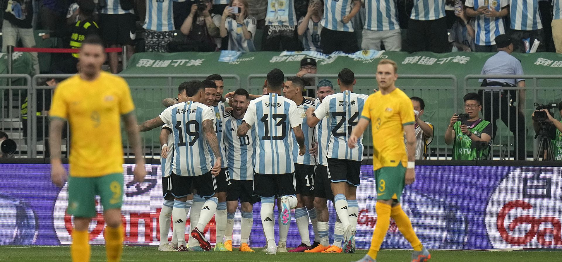 La victoria argentina ante Australia en 30 imágenes