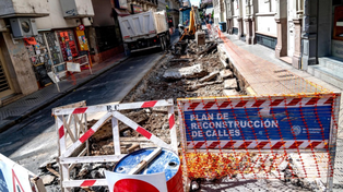 Foto de archivo. Otra vez calle Maipú está en obras