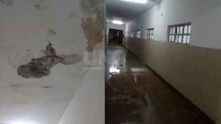 Las lluvias generaron problemas edilicios en la escuela Drago