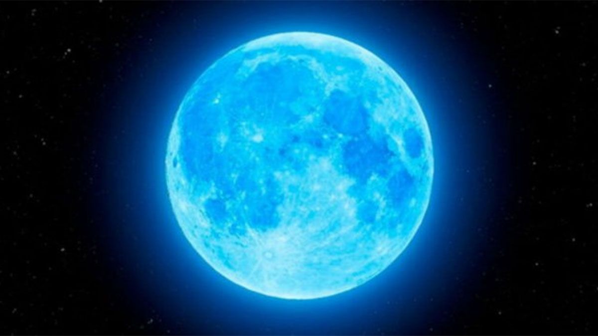 Luna azul, un raro fenómeno que podrá verse este sábado