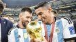 los saludos de lionel messi y angel di maria a rosario por los 300 anos