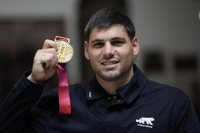 Pedro de Haro se colgó la medalla de oro en Rosario con los Pumas seven.