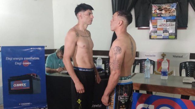 Daniel Aquino y Maximiliano Solís no tuvieron inconvenientes en la balanza y están listos para pelear. El festival se iniciará a partir de las 20.