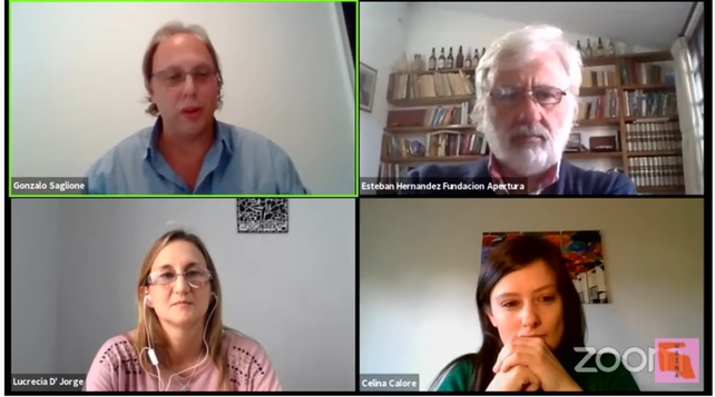 El panel de la usina social fue coordinado por Gonzalo Saglione. Participaron Esteban Hernández