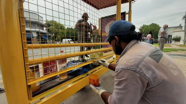 Trabajos en los espacios públicos