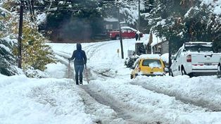 Nevada histórica en Bariloche: suspendieron las clases y cerraron el aeropuerto