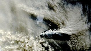 Una imagen de la Nasa del iceberg.