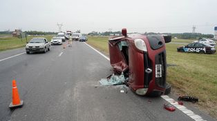 La calzada a Rosario quedó reducida en su circulación