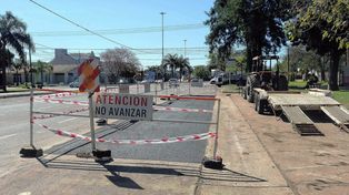 Trabajos de bacheo en la ciudad de Santa Fe