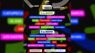 La grilla de las bandas que participarán por los 15 años de Tribus Club de Arte