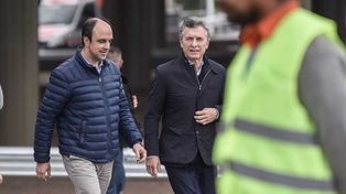 Corral acompañó a Macri en su paso por Rosario