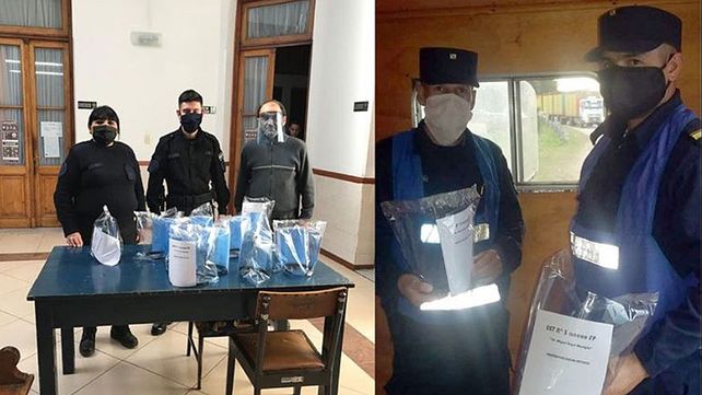 La EET N°3 Doctor Marsiglia entregó una nueva tanda de máscaras faciales
