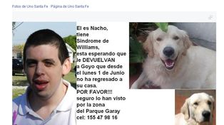 Después de 8 meses perdido apareció Goyo y ya está con su familia