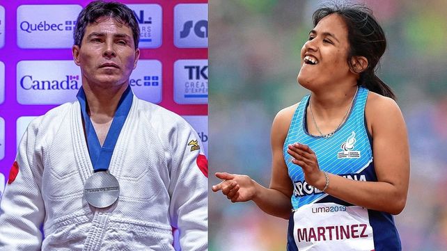 Yanina Martínez y Fabián Ramírez, abanderados de Argentina