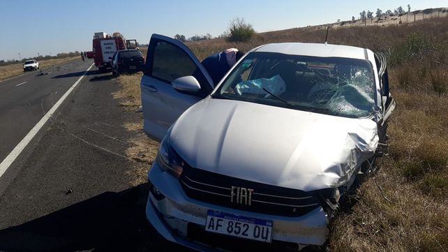 Siete personas resultaron heridas por un choque entre un Chevrolet Tracker y un Fiat Cronoss en el kilómetro 181 de la Ruta 12
