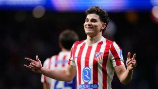 Julián Álvarez se despachó con un doblete para el Atlético de Madrid.