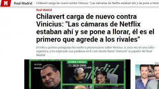 Chilavert apuntó a Vinicius y hubo respuesta en España
