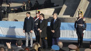 El presidente, en el centro de la escena.
