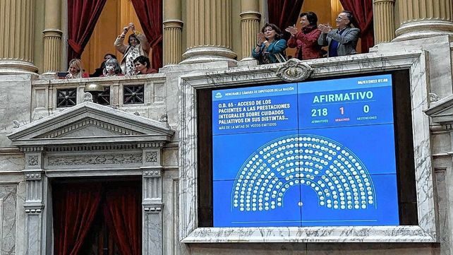 La ley de cuidados paliativos se sancionó en Diputados
