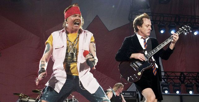 Axl Rose brilló junto a AC/DC en su gira americana