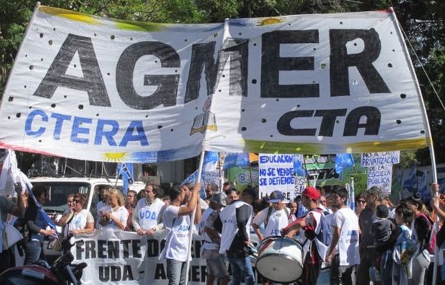 Paro total. Agmer anunció que la medida nacional es por 24 horas.