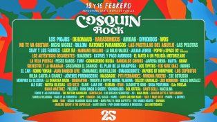 Cosquín Rock dio a conocer la grilla de su edición número 25.