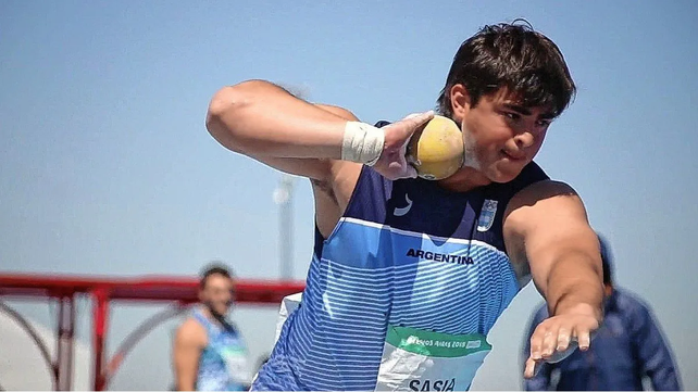 Nazareno Sasia, oro en los Juegos de la Juventud, ganó Sudamericano Ecuador