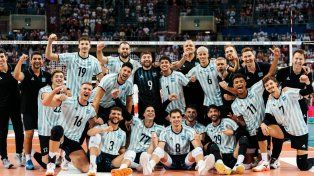 El equipo de Argentina en la previa al debut.