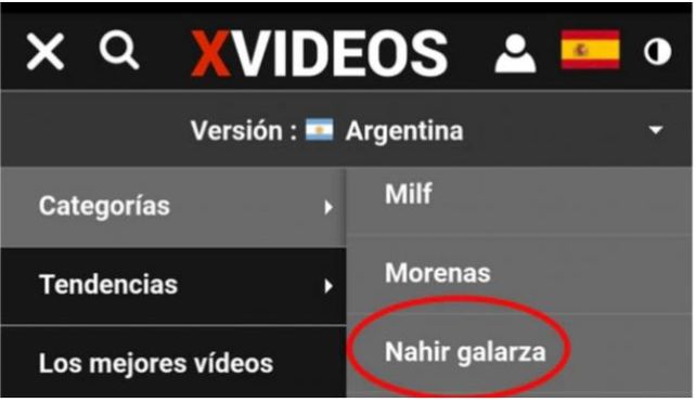 Nahir Galarza, la más buscada en una página porno