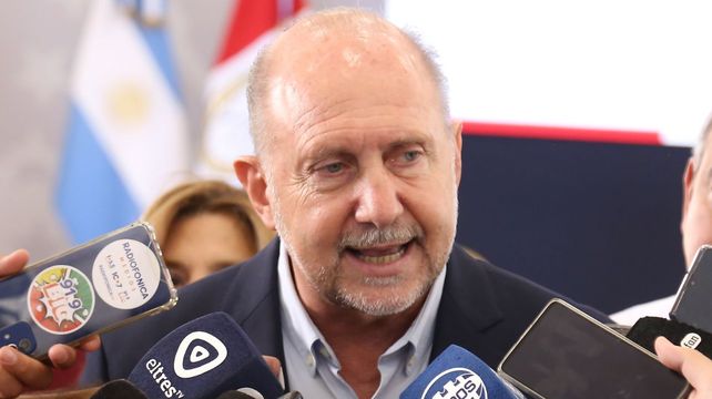 El gobernador Omar Perotti.