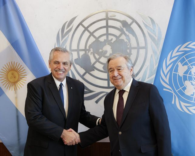 Con Guterres. Previo a la cumbre con Biden