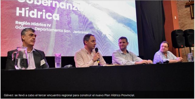 Gálvez: se llevó a cabo el tercer encuentro regional para construir el nuevo Plan Hídrico Provincial