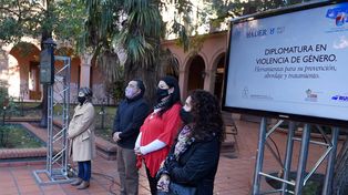 El acto de apertura de clases fue en el patio del Colegio Urquiza de Concepción del Uruguay..