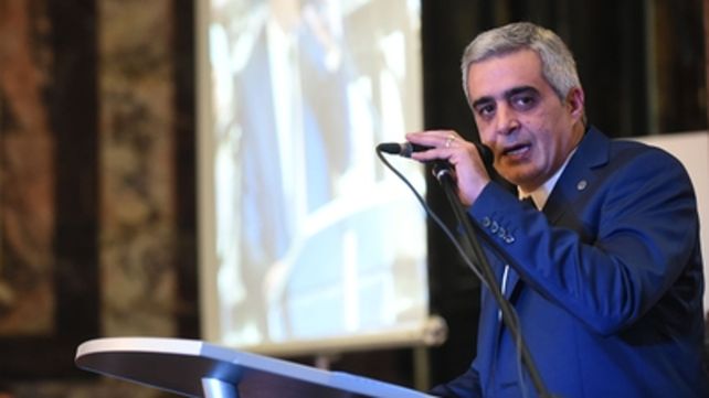 El referente en su asunción.&nbsp;