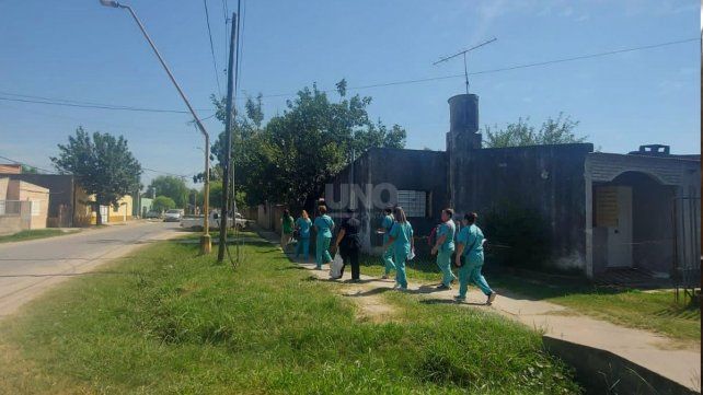 Operativo de bloqueo en la ciudad de Santa Fe