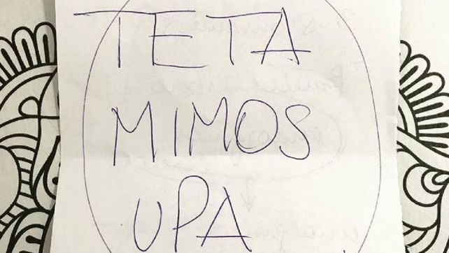 La imagen de la receta que escribió la pediatra María Rosa Peralta de un hospital de Bahía Blanca.
