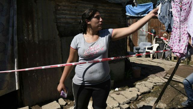 Una tía de la nena fallecida