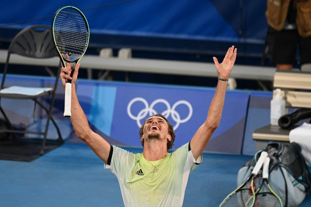 El alemán Alexander Zverev ganó la medalla de oro en tenis