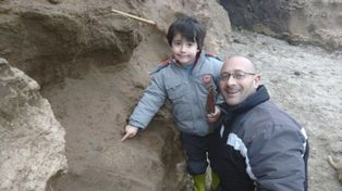 Un niño halló fósiles de al menos medio millón de años en Mar Chiquita