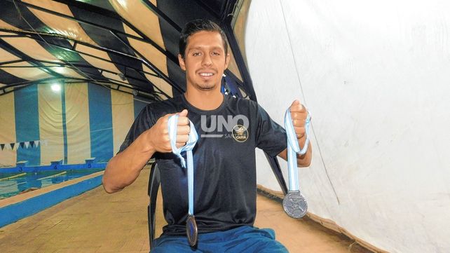 El nadador santafesino Martín Carrizo redondeó una buena actuación en el Sudamericano.