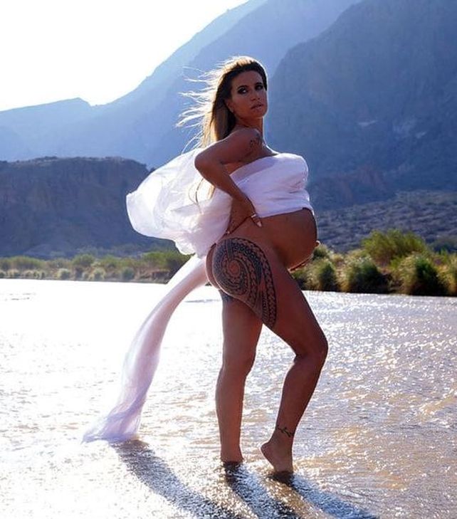El desnudo total de Florencia Peña a menos de un mes de dar a luz a su tercer hijo