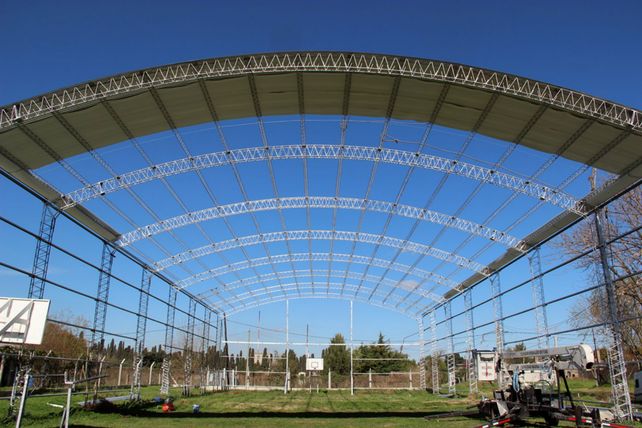 En obra. Ya se rectificó la estructura metálica del lugar.&nbsp;